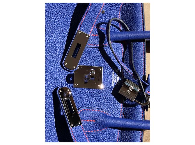 Hermès Ordine speciale Birkin 30 Blu - vista 6