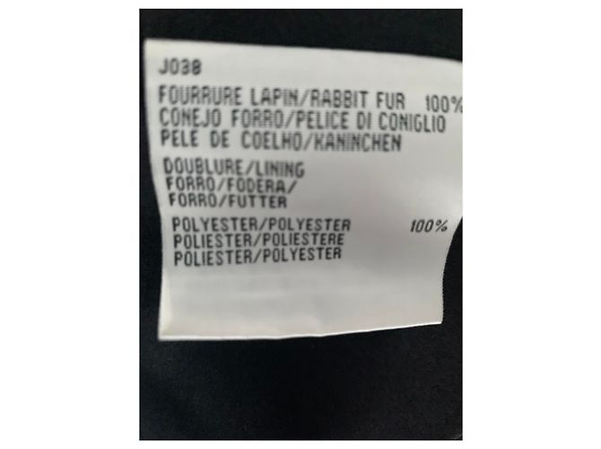 Gerard Darel Chaqueta sin mangas de piel de conejo Marrón oscuro - vista 3