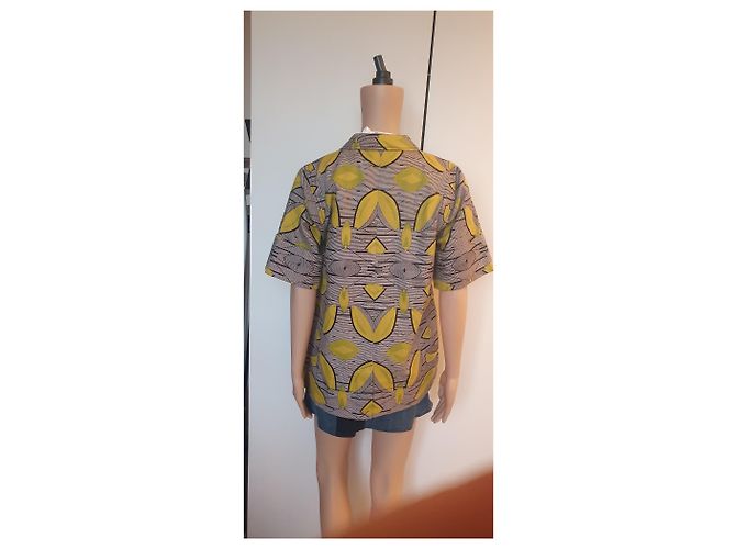 Giacca lunga multicolore in cotone Essentiel Antwerp - vista 3