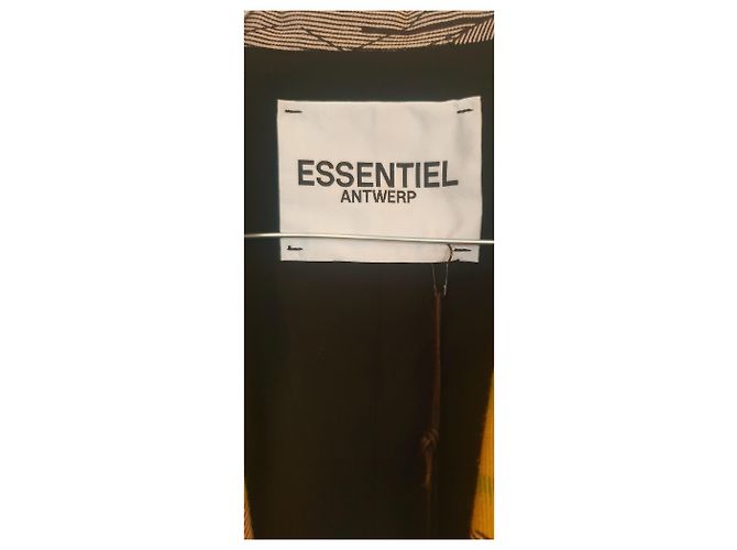 Giacca lunga multicolore in cotone Essentiel Antwerp - vista 4