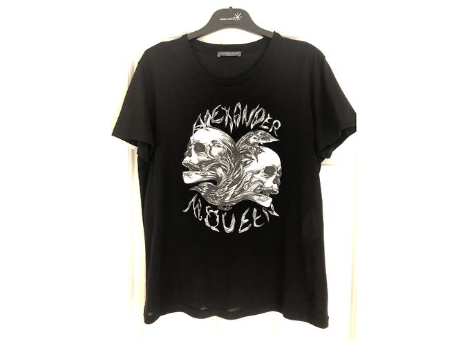 Camiseta Alexander McQueen de algodón con estampado de calaveras negra Negro - vista 2