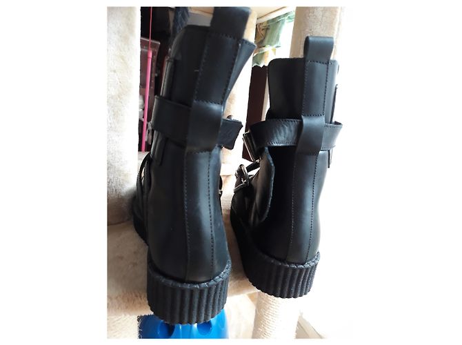 Botines Maje de cuero negro 38 - vista 5
