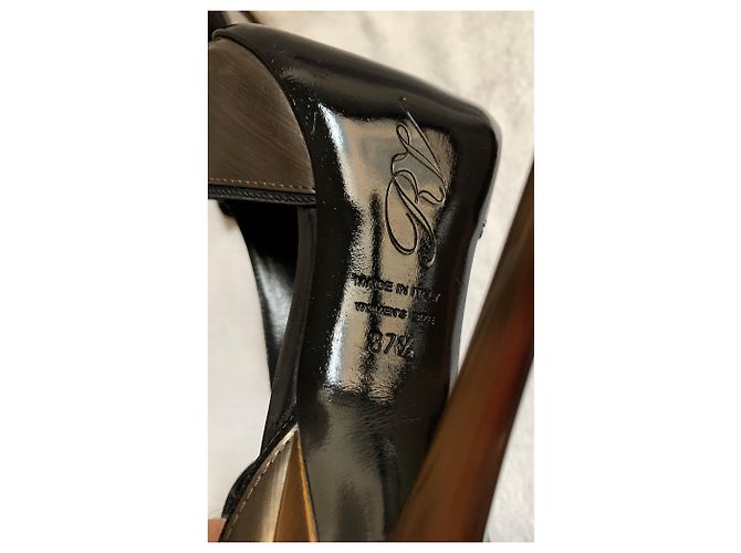 Roger Vivier Sandali alti in pelle metallizzata Metallico - vista 7