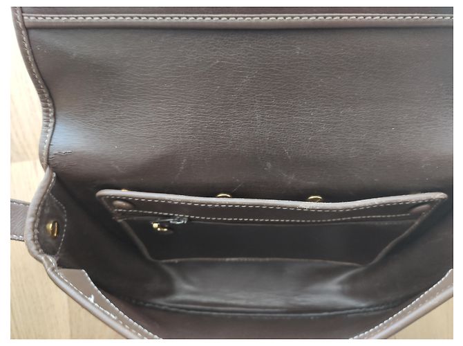 Borsa a tracolla Christian Dior stile Bobby in pelle marrone - vista 4