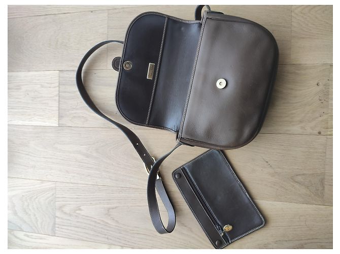 Borsa a tracolla Christian Dior stile Bobby in pelle marrone - vista 5