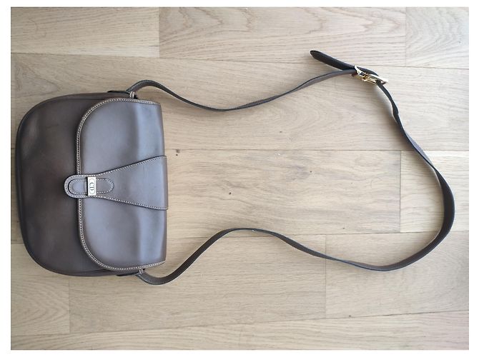 Borsa a tracolla Christian Dior stile Bobby in pelle marrone - vista 7