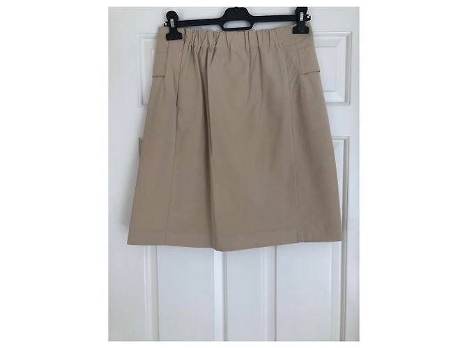 Falda Marni beige de corte línea A - vista 4