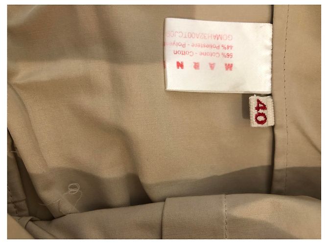 Falda Marni beige de corte línea A - vista 6