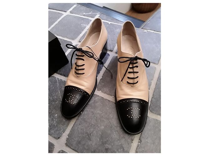 Chanel Richelieu Derbys Beige - Ansicht 5
