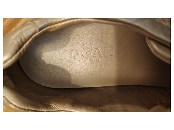 SNEAKERS HOGAN OLYMPIA Beige Bronzo - vista 3