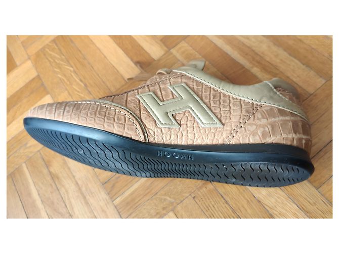 SNEAKERS HOGAN OLYMPIA Beige Bronzo - vista 8