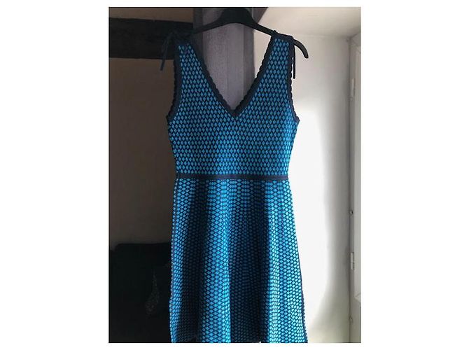Claudie Pierlot Claudie Kleid Pierlot Blau - Ansicht 3