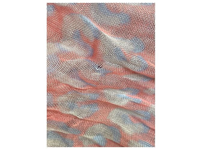 Louis Vuitton Pink Cashmere Leopard Stole Stephen Sprouse Rosa - vista 4