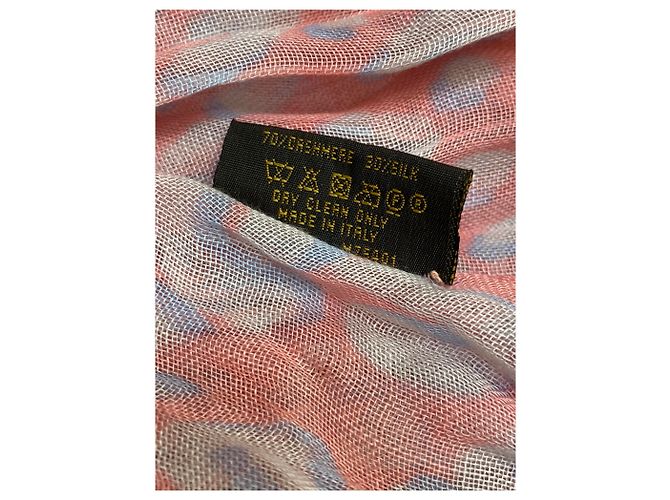 Louis Vuitton Pink Cashmere Leopard Stole Stephen Sprouse Rosa - vista 6