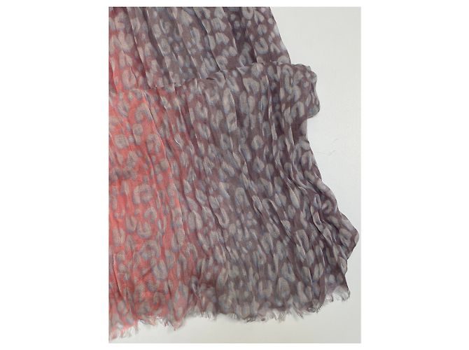 Louis Vuitton Pink Cashmere Leopard Stole Stephen Sprouse Rosa - vista 8
