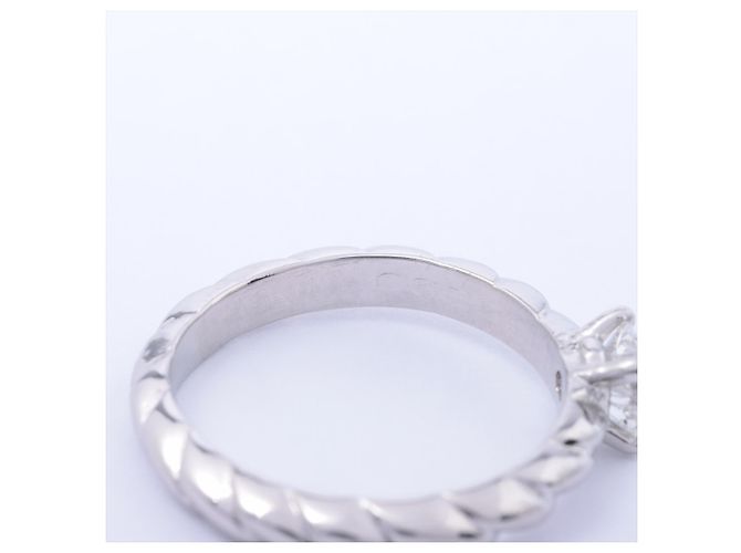 Chaumet Diamant Platin Torsade de Chaumet Solitaire Verlobungsring 0.33Cts Silber - Ansicht 6