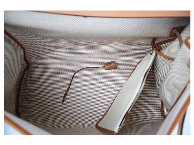 Hermès clássico Herbag zip GM Bege - vista 9