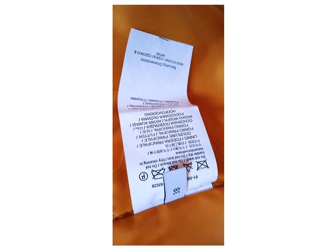 Abrigo de piel sintética Trussardi Jeans Amarillo - vista 2