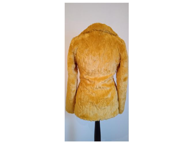 Abrigo de piel sintética Trussardi Jeans Amarillo - vista 4