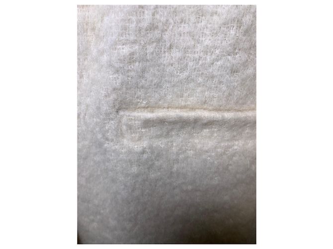 Massimo Dutti Oversize white coat - view 5