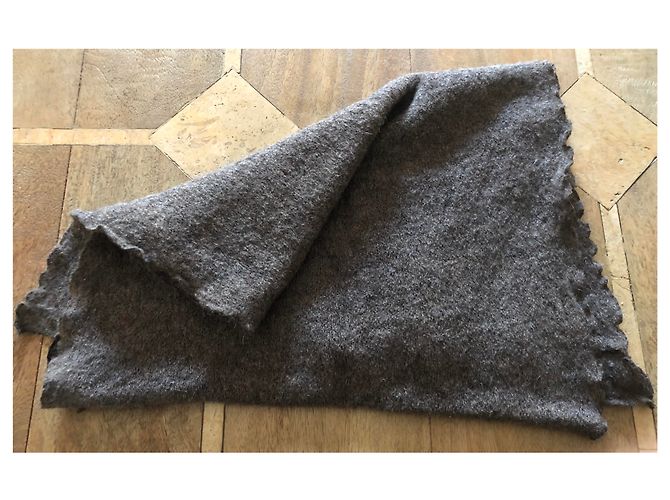 Autre Marque Sciarpa in lana e alpaca mohair - taupe melange - vista 2
