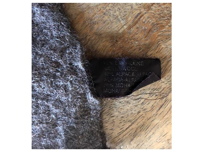 Autre Marque Sciarpa in lana e alpaca mohair - taupe melange - vista 4
