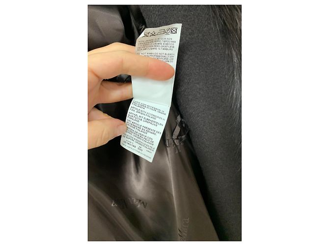 Abrigo Max Mara de Lana Marrón Oscuro - vista 18