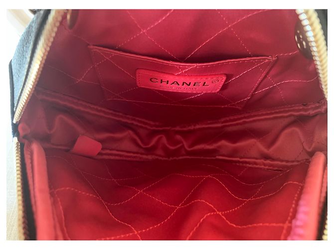 Chanel Runway Black Caviar Leder Diamond Cut Bag Goldkette Schwarz - Ansicht 6