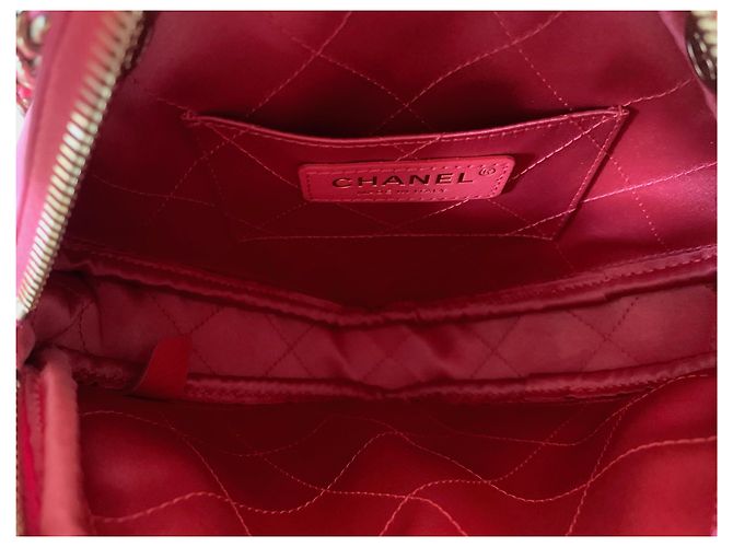 Chanel Runway Pink Lambskin Leder Diamond Cut Handtasche - Ansicht 7