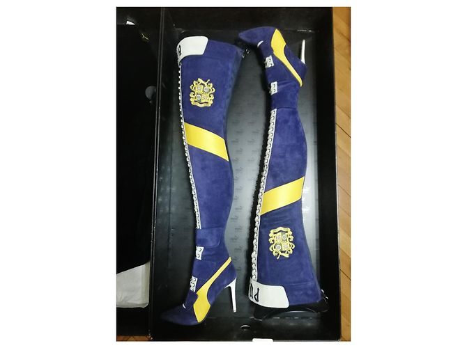 Botas de cuero azul Puma x Rihanna 36 - vista 2