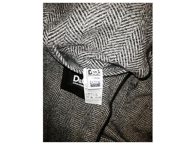 Dolce & Gabbana Men's Grey Wool Coat - view 6