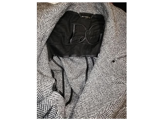 Dolce & Gabbana Men's Grey Wool Coat - view 7