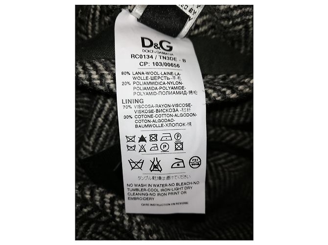Dolce & Gabbana Men's Grey Wool Coat - view 8