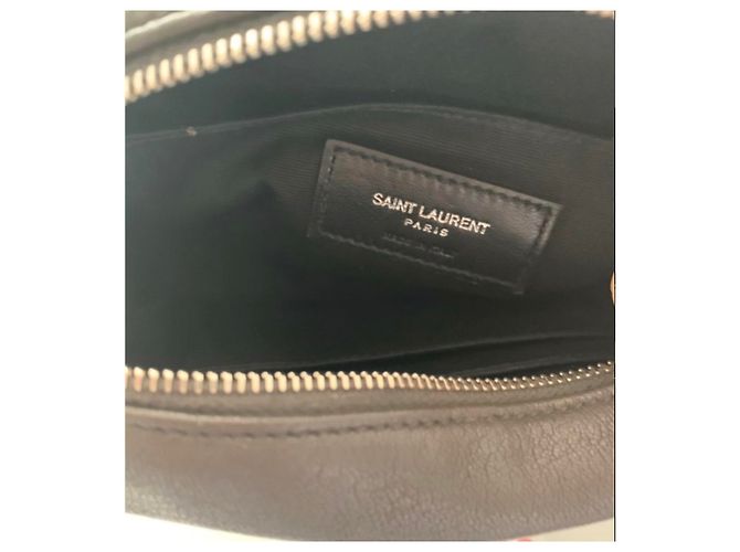 Yves Saint Laurent Lou Gürteltasche Grau Leder - Ansicht 6