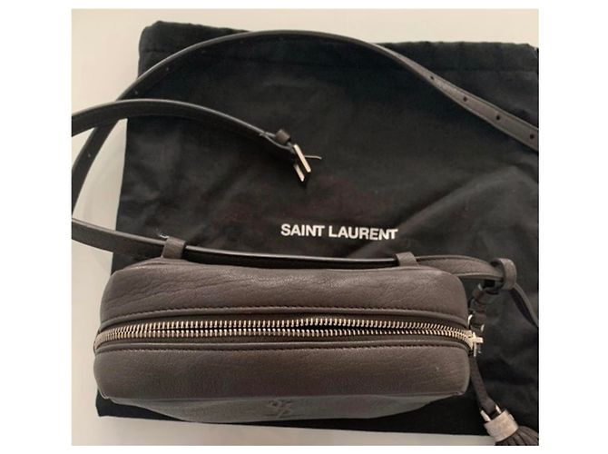 Yves Saint Laurent Lou Gürteltasche Grau Leder - Ansicht 7