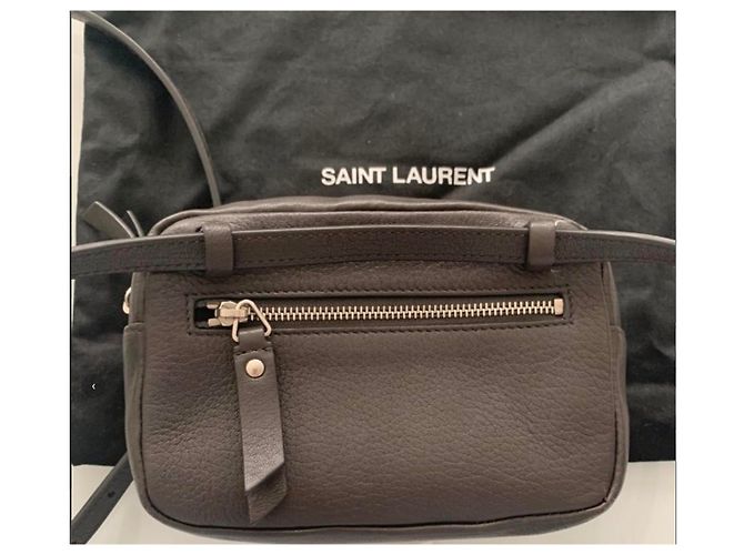 Yves Saint Laurent Lou Gürteltasche Grau Leder - Ansicht 9