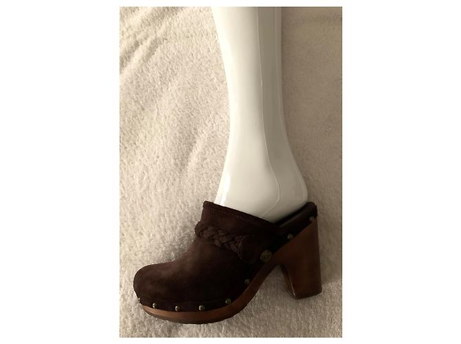 Ugg Zoccoli in camoscio marrone - vista 12