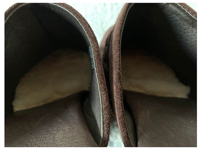 Ugg Zoccoli in camoscio marrone - vista 5