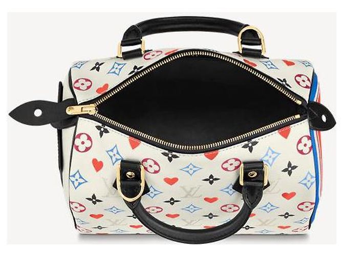 Speedy Louis Vuitton Schnelle Tasche 25cm Spiel an Mehrfarben - Ansicht 3