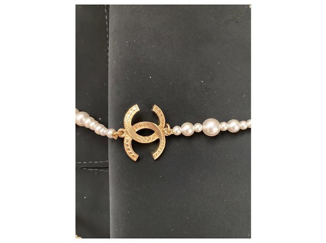 Chanel Collares largos Blanco roto - vista 5