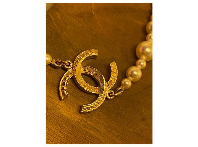 Chanel Collares largos Blanco roto - vista 6