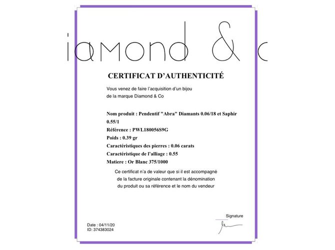 Autre Marque Pendente "abra" Diamond & Co Silver hardware - vista 4