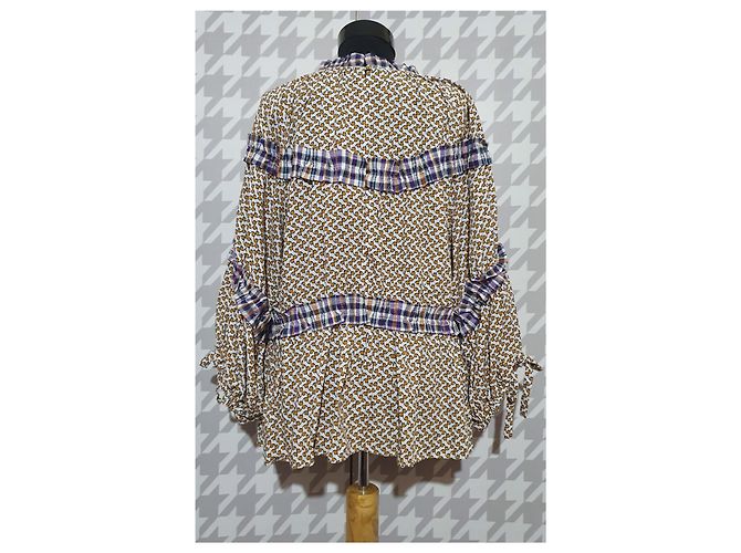 Autre Marque Hofmann Copenhagen Viskose Bluse XL Mehrfarben - Ansicht 5
