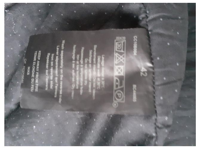 Abrigo Ikks de lino impermeable negro - vista 2