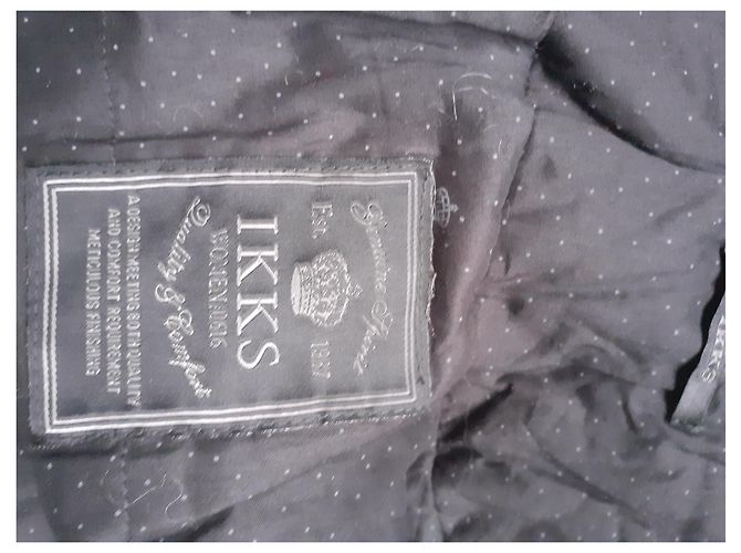 Abrigo Ikks de lino impermeable negro - vista 3