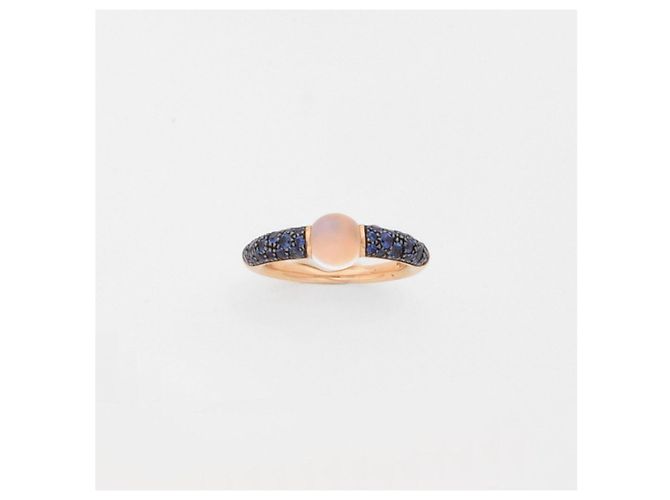 Pomellato M'AMA NON M'AMA Ring Gelbgold Mondstein und Saphire Golden - Ansicht 5