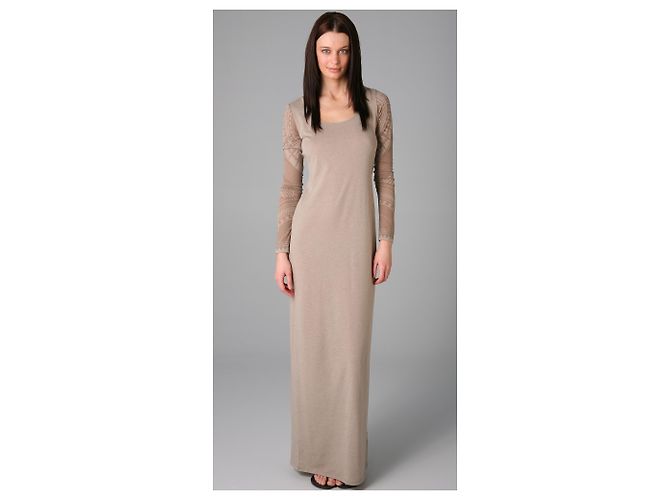 Acne Extremes Burnout-Kleid Akne Beige - Ansicht 2