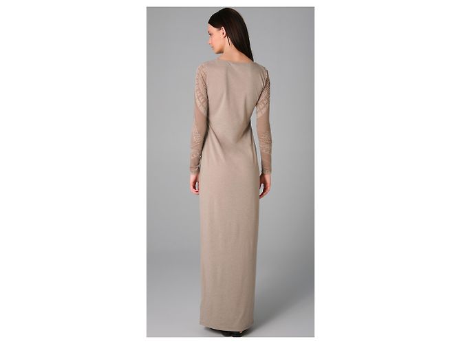 Acne Extremes Burnout-Kleid Akne Beige - Ansicht 3