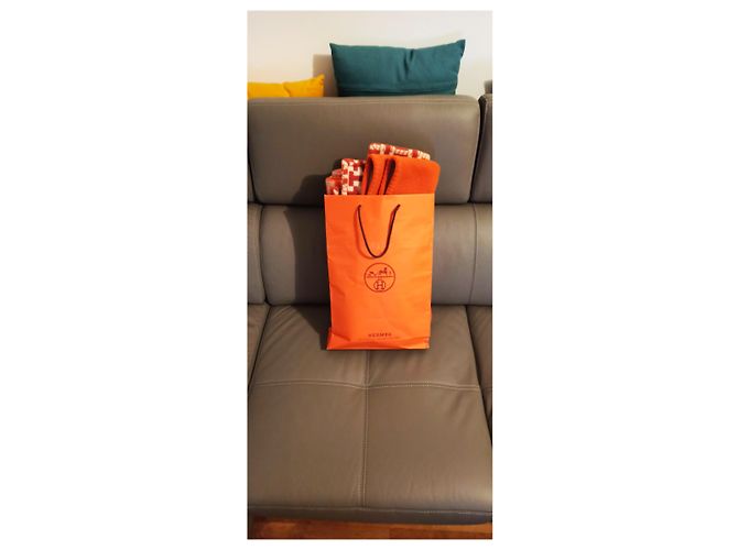 Hermès Avalon Terre d'H Throw Laranja - vista 2