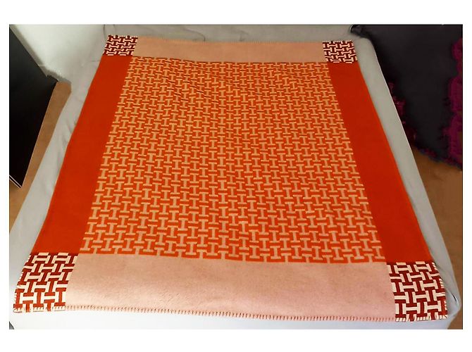 Hermès Avalon Terre d'H Throw Laranja - vista 3